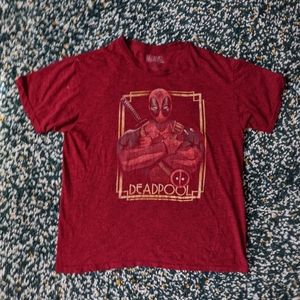 Marvel Deadpool Red Shirt - Large